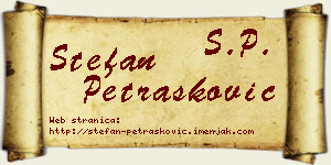 Stefan Petrašković vizit kartica